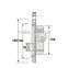 High quality KFC door mortise lock body hook bolt lock