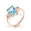 Online Shop  Rings Silver Blue Gemstone Jewelry SRO041R