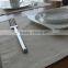 cream-colored cotton and linen rectangular placemat