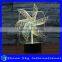 Acrylic Windmill Shaped 3D LED Night Light Creative Stereoscopic 7 Colors Flashing Touch LED Night Light