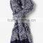 2016 trendy casual basic mens nylon extra large scarf with tassels