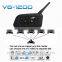 2016 new 1200M 6 riders Motorcycle handsfree Bluetooth Intercom Headset walkie talkie Helmet V6