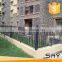 Wrought iron galvanized steel fence panels