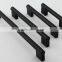 furniture hardware Wardrobe Kitchen black aluminium Cabinet Drawer Handles