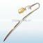 Cheap custom gift metal gift silver plated bookmark