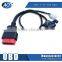 Custom Straight OBD Male to 1 pcs Car Maker Female + 1 pcs Housing Y Splitter Cable