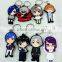 2016 new style rubber KeyChain, Silicone Charms-assorted colors