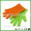 colorful rubber kitchen gloves