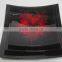 Vietnam set of 3 lacquer dish with fireworks, lacquer plate made in Vietnam