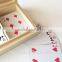 wooden box for playing cards