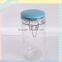 4pcs square glass jar with glass lid