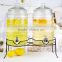 twins water jar ice water jar juice glass dispenser with metal stand