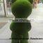 high quality green moss bear,fake green grass moss animal lovely moss in guangzhou