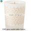 Glossy white heartbeat candle holder vintage wedding decorations