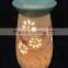 hand painted ceramic fragrance oil burner with tealight candle factory supply