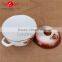 OEM plump enamel / ceramic casserole /industrial cooking pot with hollow handle