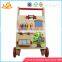 Wholesale children learning walk wooden baby stroller top quality wooden baby stroller W08J002