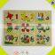 wholesale beautiful kids letters puzzle school teaching aid wooden kids letters puzzle high quality baby jigsaw W14B028