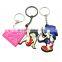 Custom 3d metal keychain key chain / Soft Rubber Keychains / Silicone Keyring