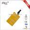 Custom Made Soft PVC Rubber Luggage Tag With Name Label