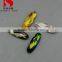 DZ-3014 long oval shaped jonquil color decorative crystal stone design for dress