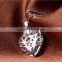 2017 Elaborate Hollow Out Design 925 Sterling Silver jewelry Heart Shaped Pendant