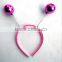Diy handwork colorful feather hairband cheap feather plastic elastic hair jewelry for 2016 Christmas promotion gifts