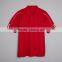 3 Strip Sleeve Moisture Polo Company Workers Uniform Custom Logo Heat Sealed on Back of Neck 100% Polyester Pique Mens Polo Whol
