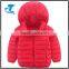 Red Kids Winter Down Feather Coats