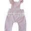 Cotton Candy Pink Bay Overalls Ruffles Romper Kids 100% Cotton Bubble