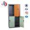 Factory direct bedroom furniture 4 compartments metal wardrobe