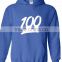 100% cotton pullover hoodie with logo,White Logo Hooded Sweatshirt