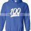 100% cotton pullover hoodie with logo,White Logo Hooded Sweatshirt