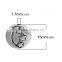 Zinc Based Alloy Spacer Beads Round Antique Silver Star Moon