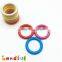 40mm Non-Toxic Multiple Colors Infant Play Circle Plastic Ring Teether