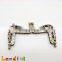 10.5cm M shape Antique Bronze Handmade Kiss Lock Handbag Clutch Frame