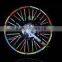 fashion colorful Glow in the dark bike reflective wheel rim sticker