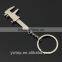 Special Novelty Simulation Movable Vernier Caliper Model Slide Ruler Key Chain Keyring Gift