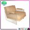 European Single Study Recline Chair Acrylic Sofa Chair Lucite Lazy Sofa