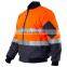 High Visibility Reflective Quilted Waterproof Winter Work Coat/ Parka