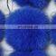 13cm large real fox fur pom pom fox tail fur ball for knit hat/shoes