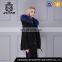 Winter fashion genuine womens raccoon fur blue parka jackets