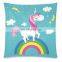 18 X 18 Inches Cheap Cartoon Cute Unicorn Design Home Decor Throw Sofa Chair Seat case pillow cover cushion