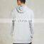 Fashion design 100% cotton gray man hoody custom size zipper hoody fleece