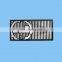 embossed logo permanent adhesive metal label