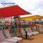 HDPE knitted carport shade fabric net uv resistance airport waterproof sail shade