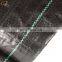 Agricultural Greenhouse Black PP Woven Weed Mat / Weed Control Fabric Mat