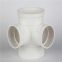 White Color Pvc Fittings Small Plastic Tees Water Drainage / Water Heater