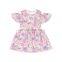 Baby Flower Cold Shoulder Dress Party Supplies Trendy Girls Clothes