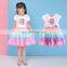 Newest Toddler Girls Frozen Dresses Summer Ruffle Kids Girls Princess Dress